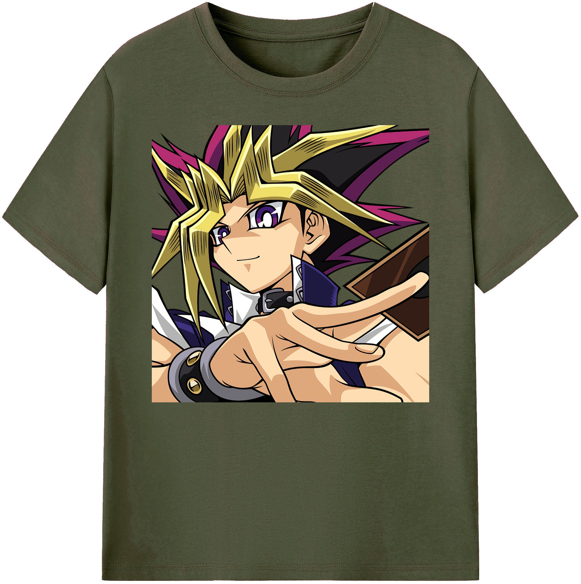 （画像用） 遊☆戯☆王 Yu-Gi-Oh! 綿100％ メンズ半袖Tシャツ｜肌触りやわらか＆通気性